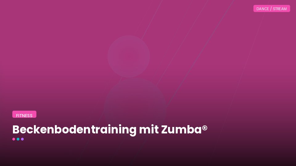 Beckenbodentraining mit Zumba®