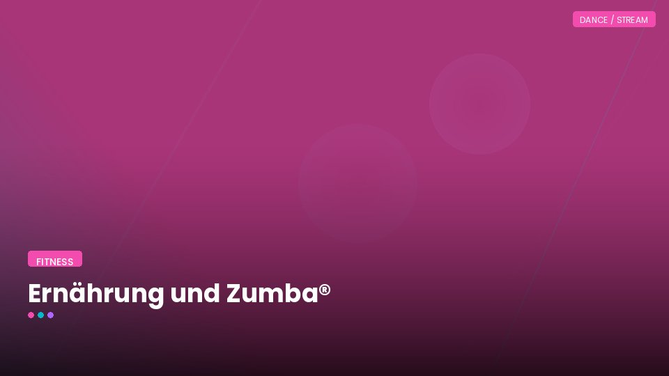 Ernährung und Zumba®