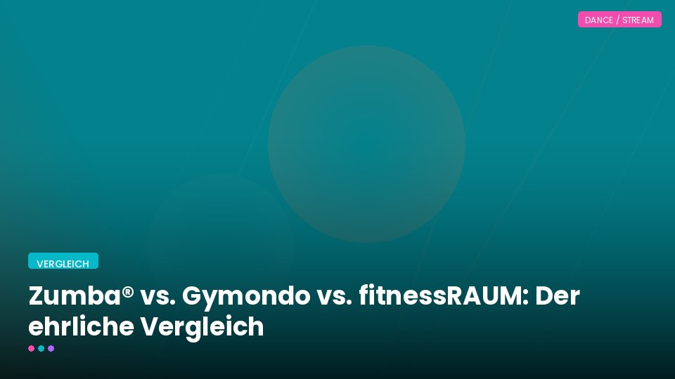 Zumba® vs. Gymondo vs. fitnessRAUM: Der ehrliche Vergleich