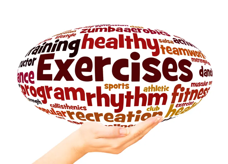 Word Cloud zu Fitness und Gesundheit